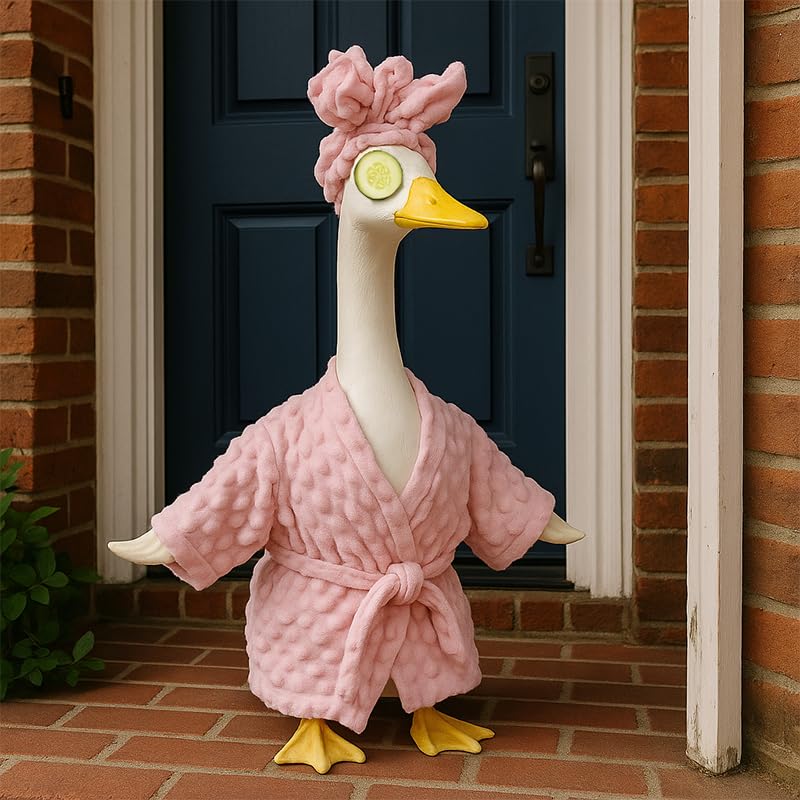 Zxsluktv goose spa headwrap highlights a secure, invisible fit for outdoor displays.