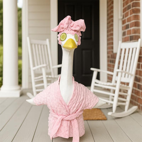 Zxsluktv outdoor goose decor with humor for a lighthearted yard scene