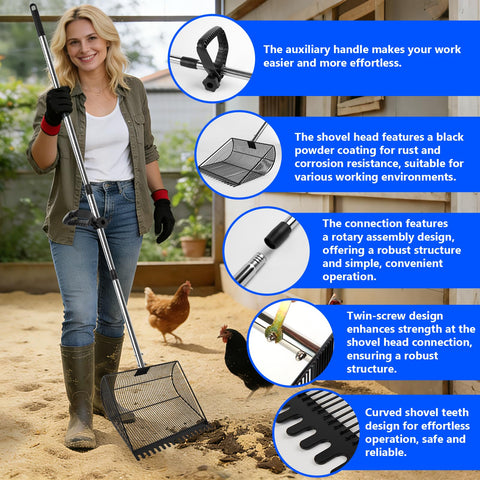 Zxweqr ergonomic D grip handle reduces hand fatigue during cleanup