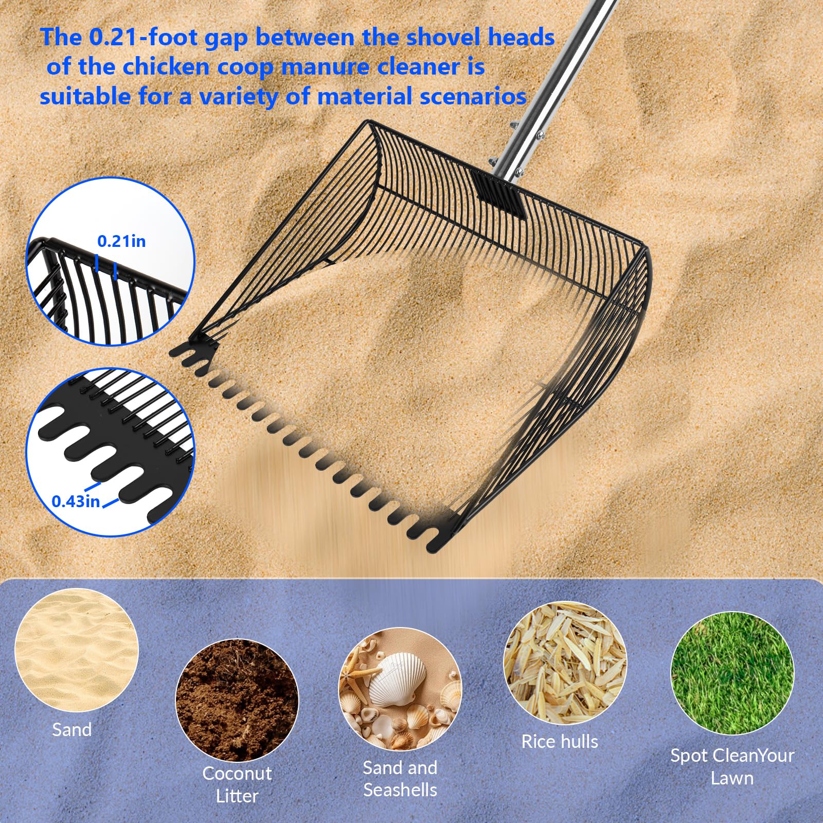 Zxweqr extendable handle length from 27.1 to 69.8 inches for comfortable reach