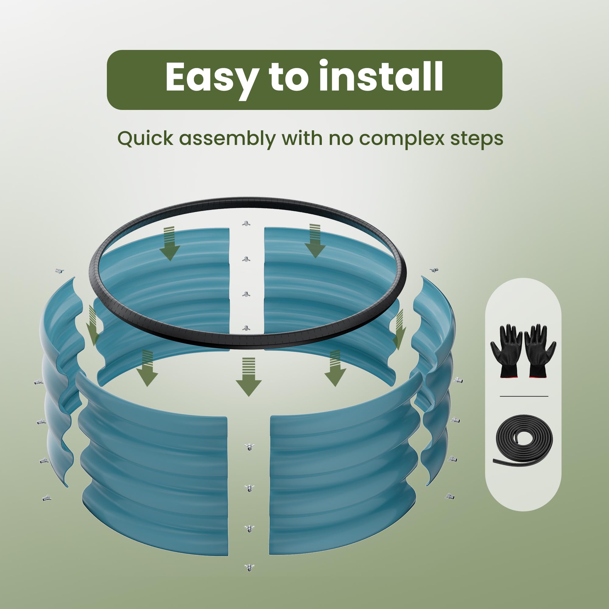 ZXZYHFTY round bed supports healthy root growth with open-base drainage.