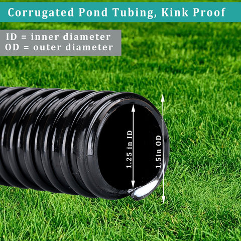 ZY-hosetube helix reinforcement close-up demonstrates sturdy support for rugged pond setups