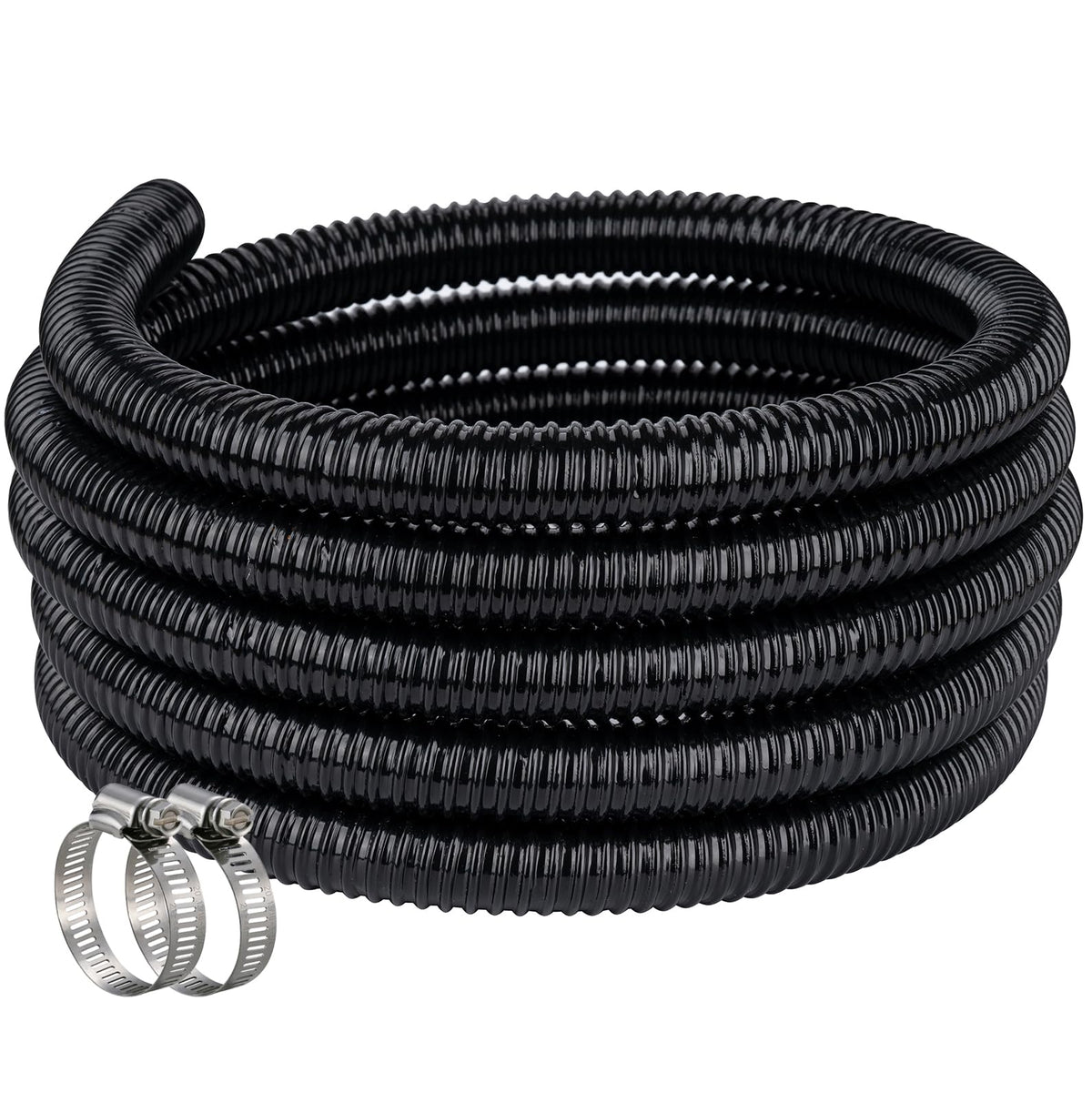 ZY-hosetube pond hose 2in 10ft black corrugated for flexible water routing