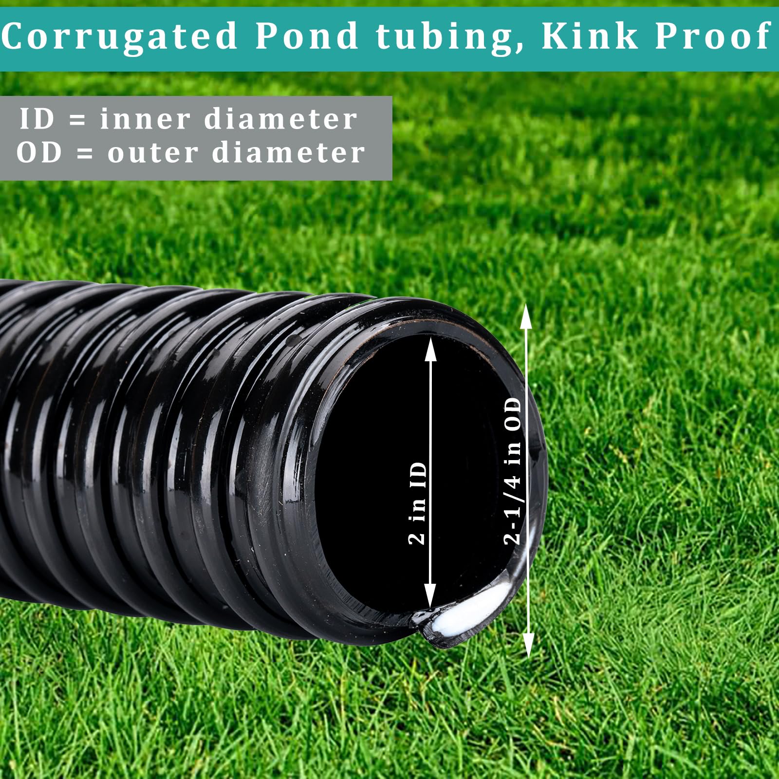 ZY-hosetube clamps included for secure pond installation