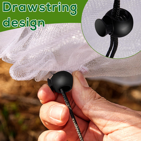 ZYP Netting protects berry shrubs from birds and insects with a secure fit.