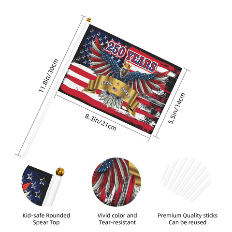 ZYATBWI eagle patriotic design flag enhances any patriotic decor.