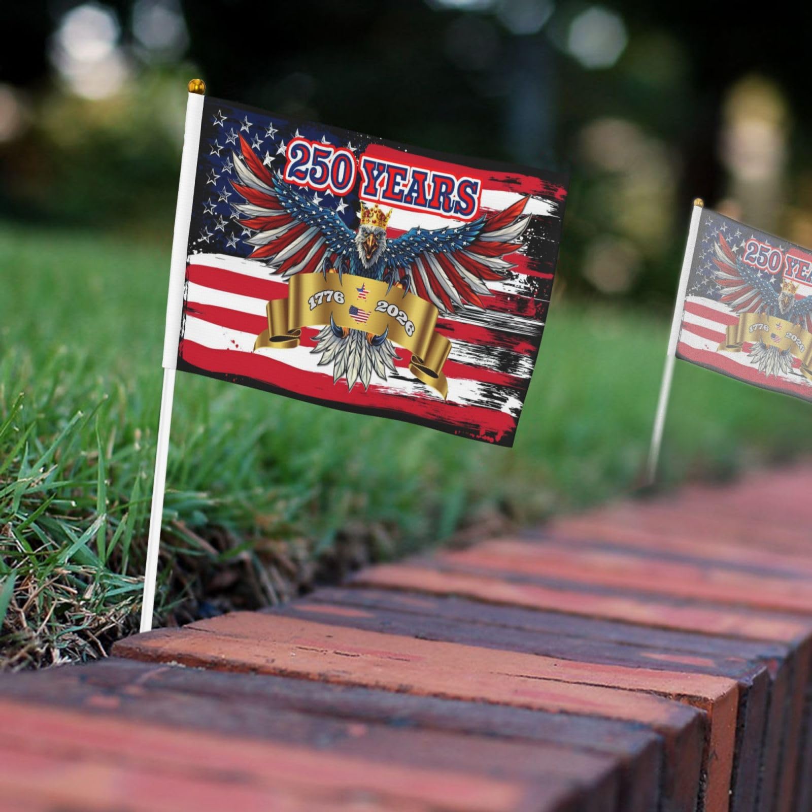 ZYATBWI memorial day flag displays durable, lightweight ceremonial decor.