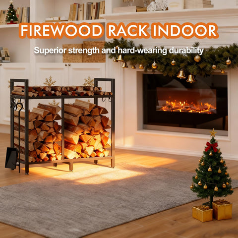 zyatksml indoor firewood rack close-up of welded frame and durability