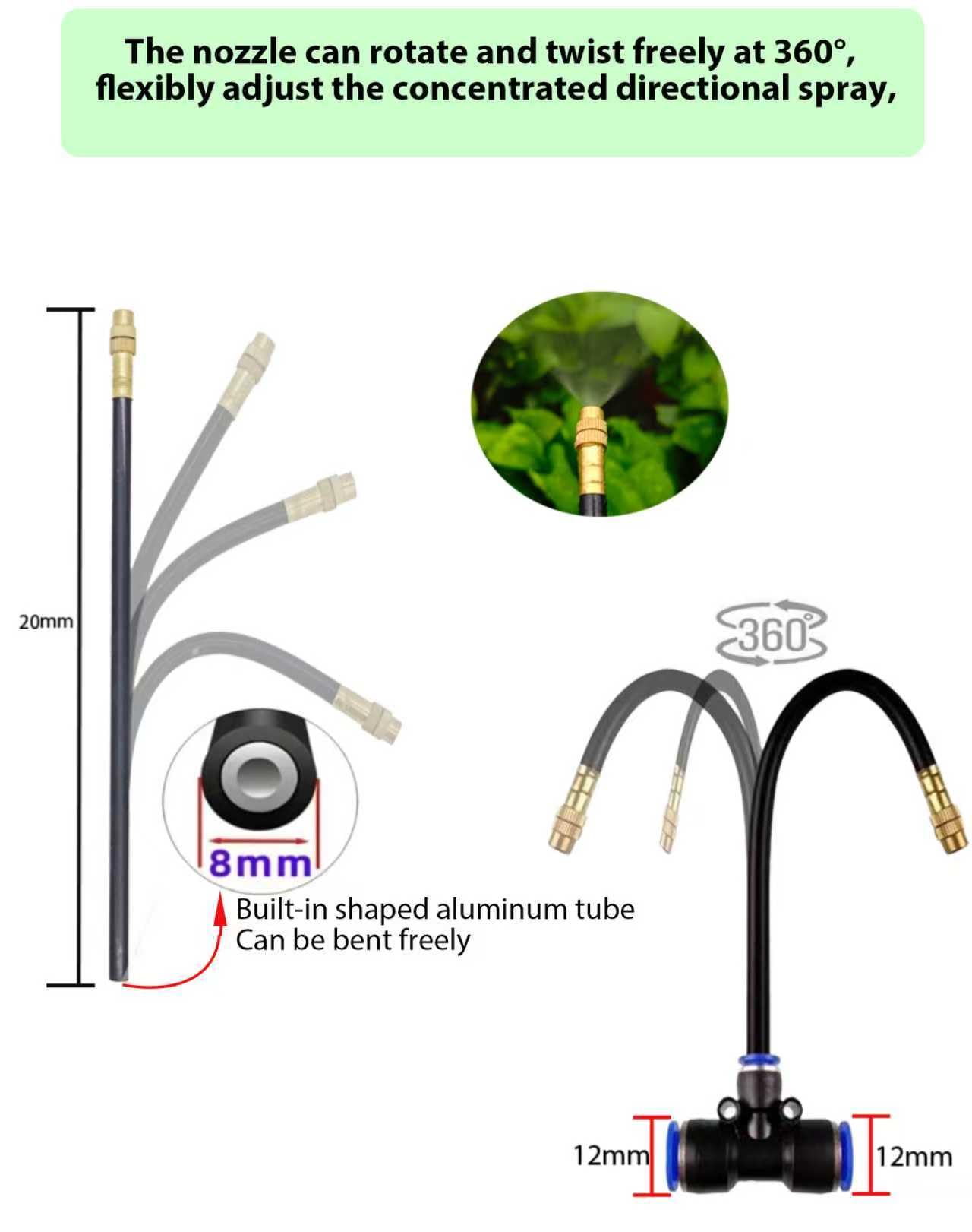 ZYCZGXL Y-Splitter Connector helps manage multiple watering zones efficiently