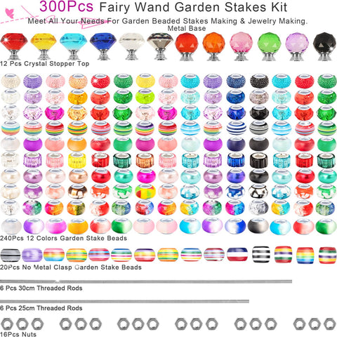 ZYEHXED colorful large-hole beads add vibrant garden sparkle