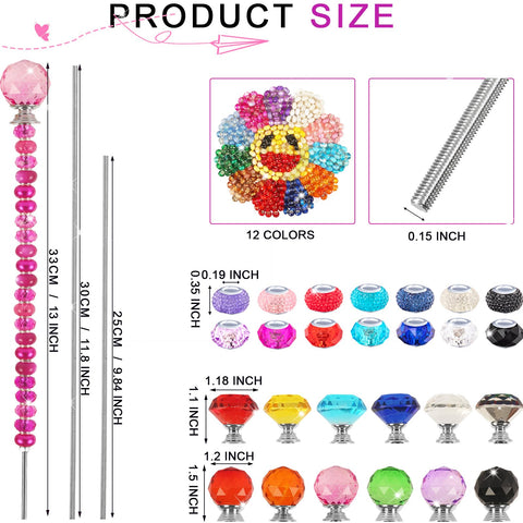 ZYEHXED outdoor decor ideas with beaded garden stakes