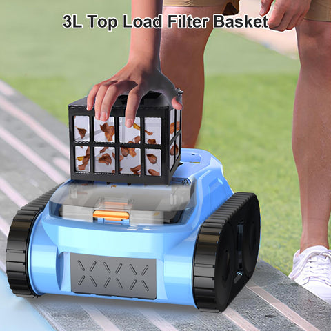 Zyerch pool vacuum climbing slopes up to 30° and cleaning corners