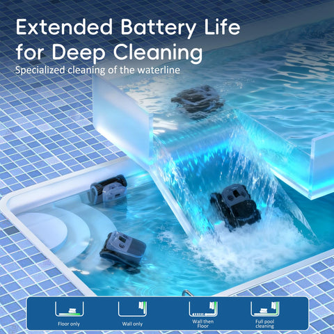 Zyerch SAT40 dual brushes in action improve debris pickup around pool edges