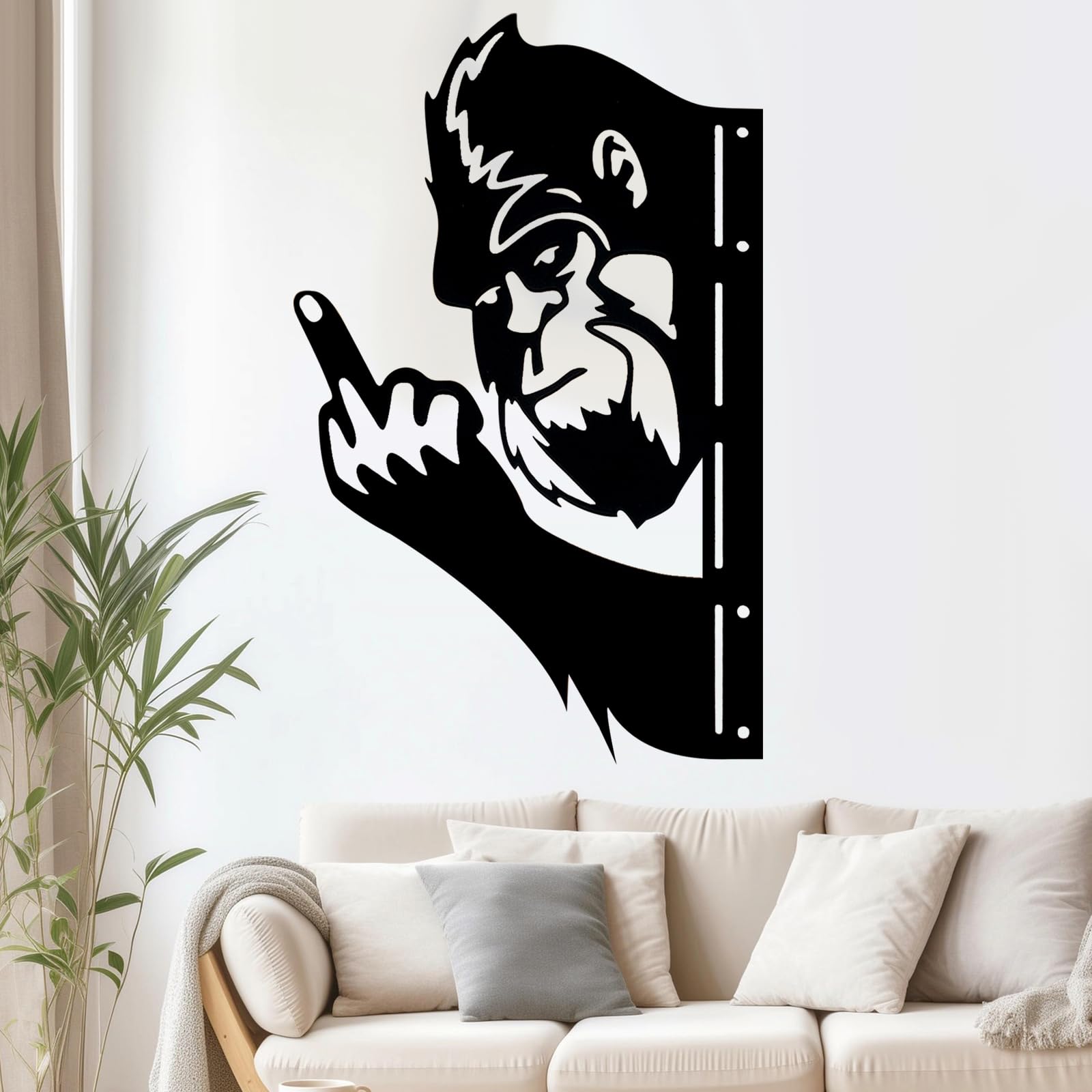 ZYFLSIYU Farmhouse garden Bigfoot sign for rustic spaces