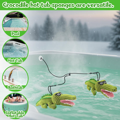 ZYIDBNG crocodile hot tub accessory for indoor and outdoor use.