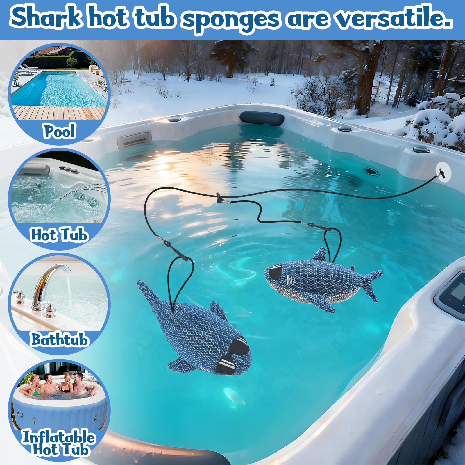 ZYIDBNG reusable spa absorber easy to clean and reuse.