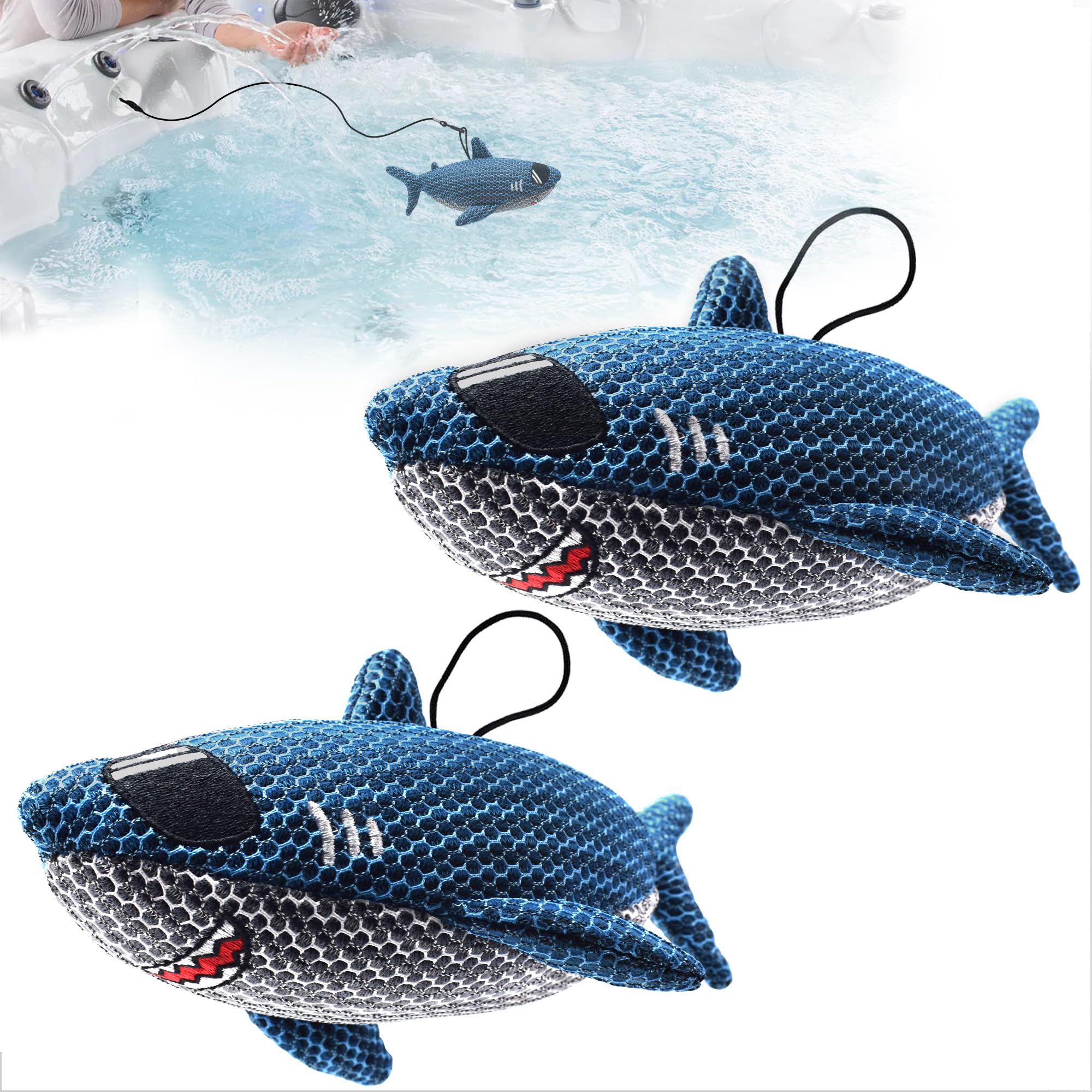 ZYIDBNG Shark hot tub absorber 2-pack floating design for clearer water.