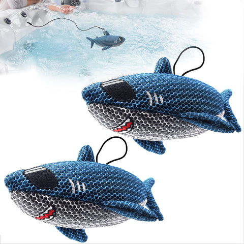 ZYIDBNG Shark hot tub absorber 2-pack floating design for clearer water.