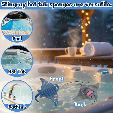 ZYIDBNG Stingray 3D mesh sponge delivers durable spa use.