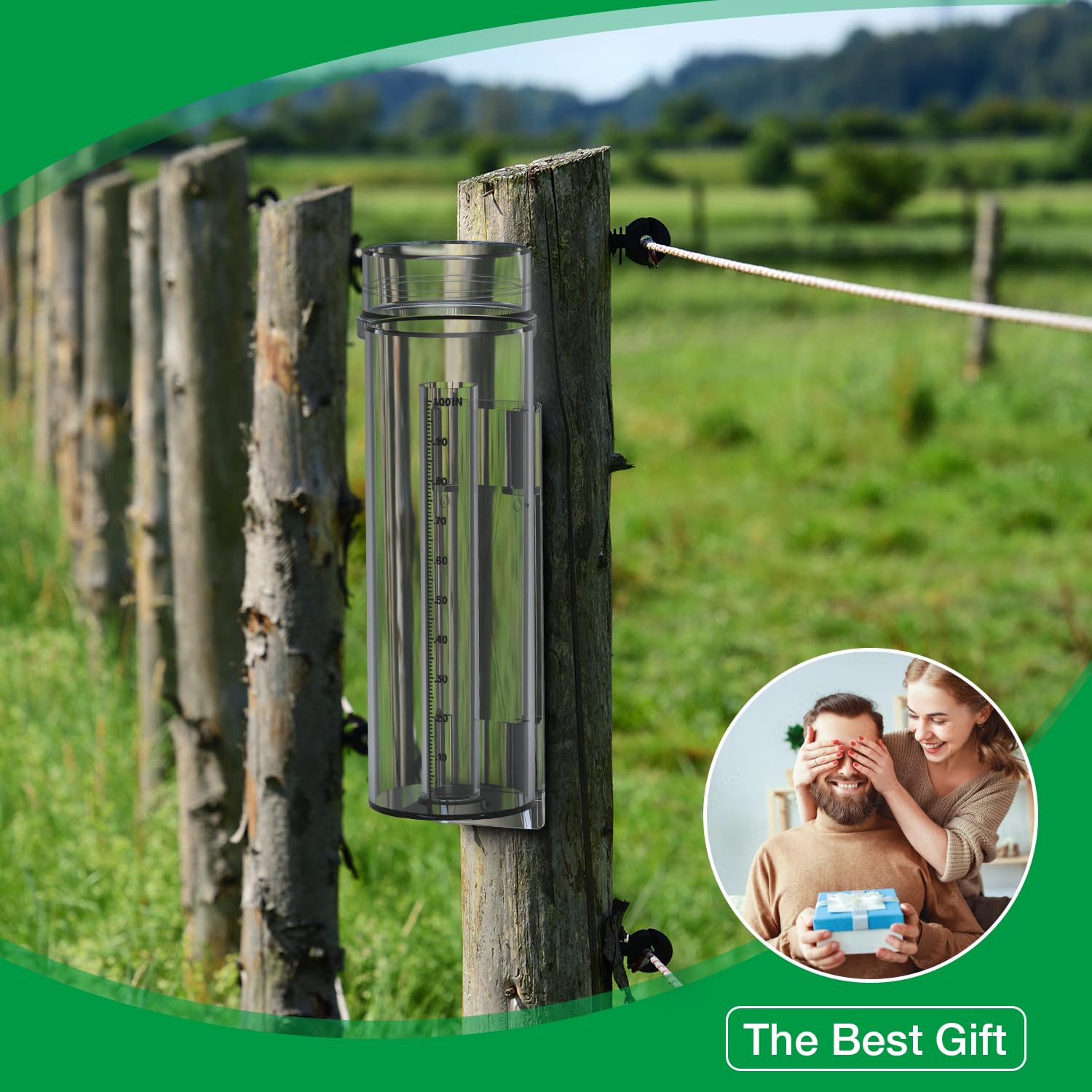 Zylaer outdoor ready gauge helps track rainfall for irrigation