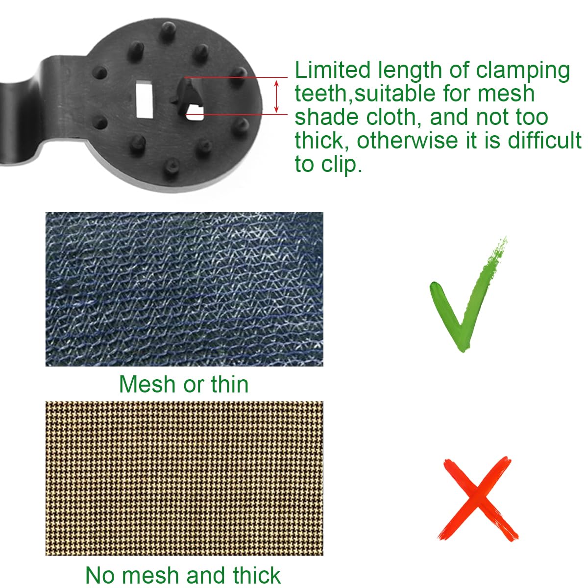 ZYLJHZ easy-install shade clip simplifies net mounting