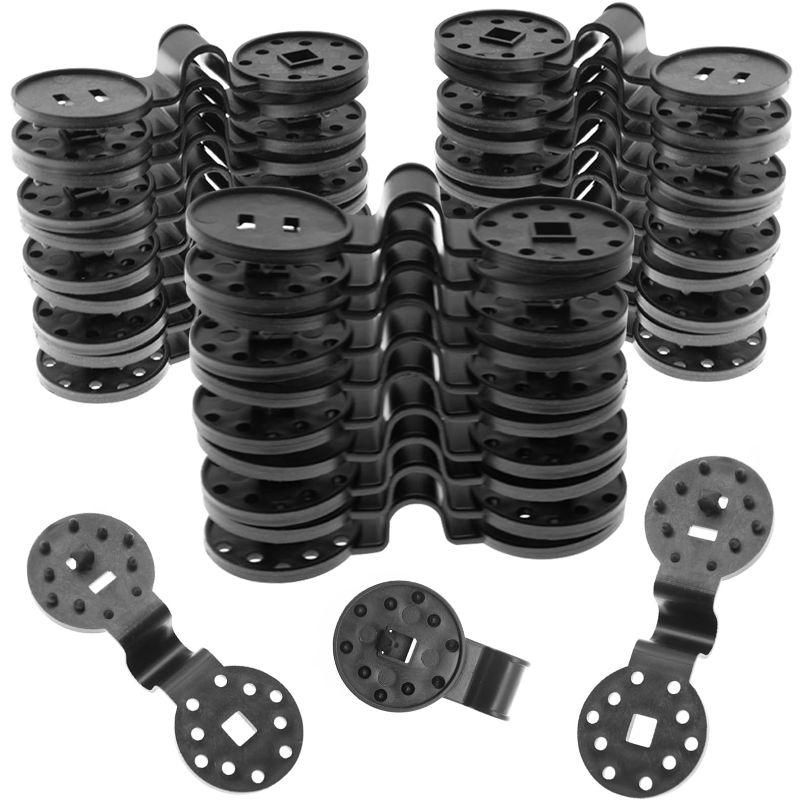 ZYLJHZ shade clips black round clip secure and reusable for shade nets