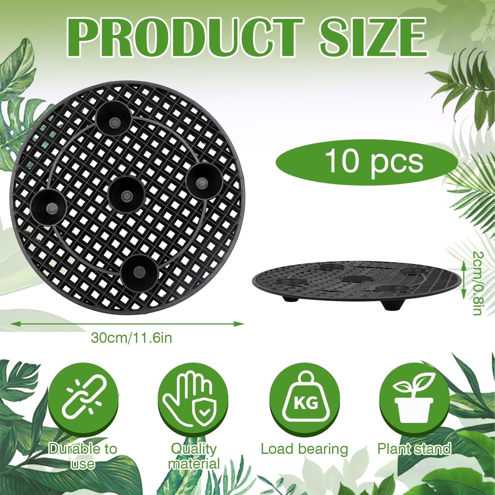 Zynery planter stands made of durable PP material are easy to clean.