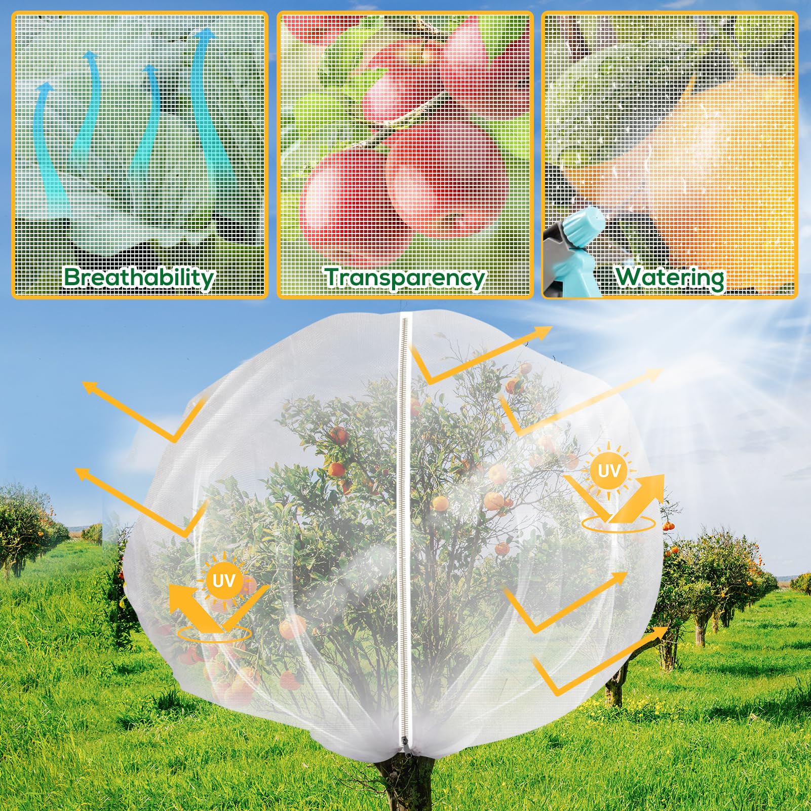 ZYP lightweight nylon plant cover is durable for seasonal use