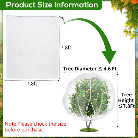 ZYP ultra-fine mesh fruit tree netting lets light and rain through for healthy growth