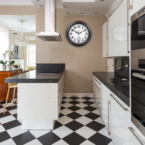 zyzamay bathroom waterproof wall clock doubles as decor.