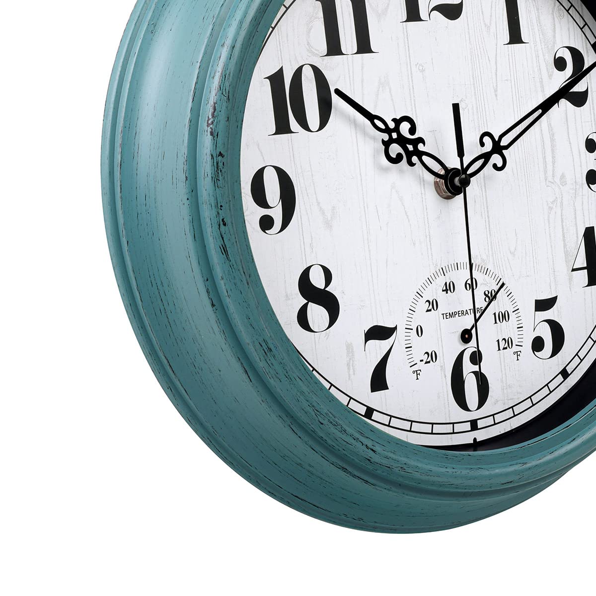zyzamay battery powered quartz clock for reliable outdoor timekeeping