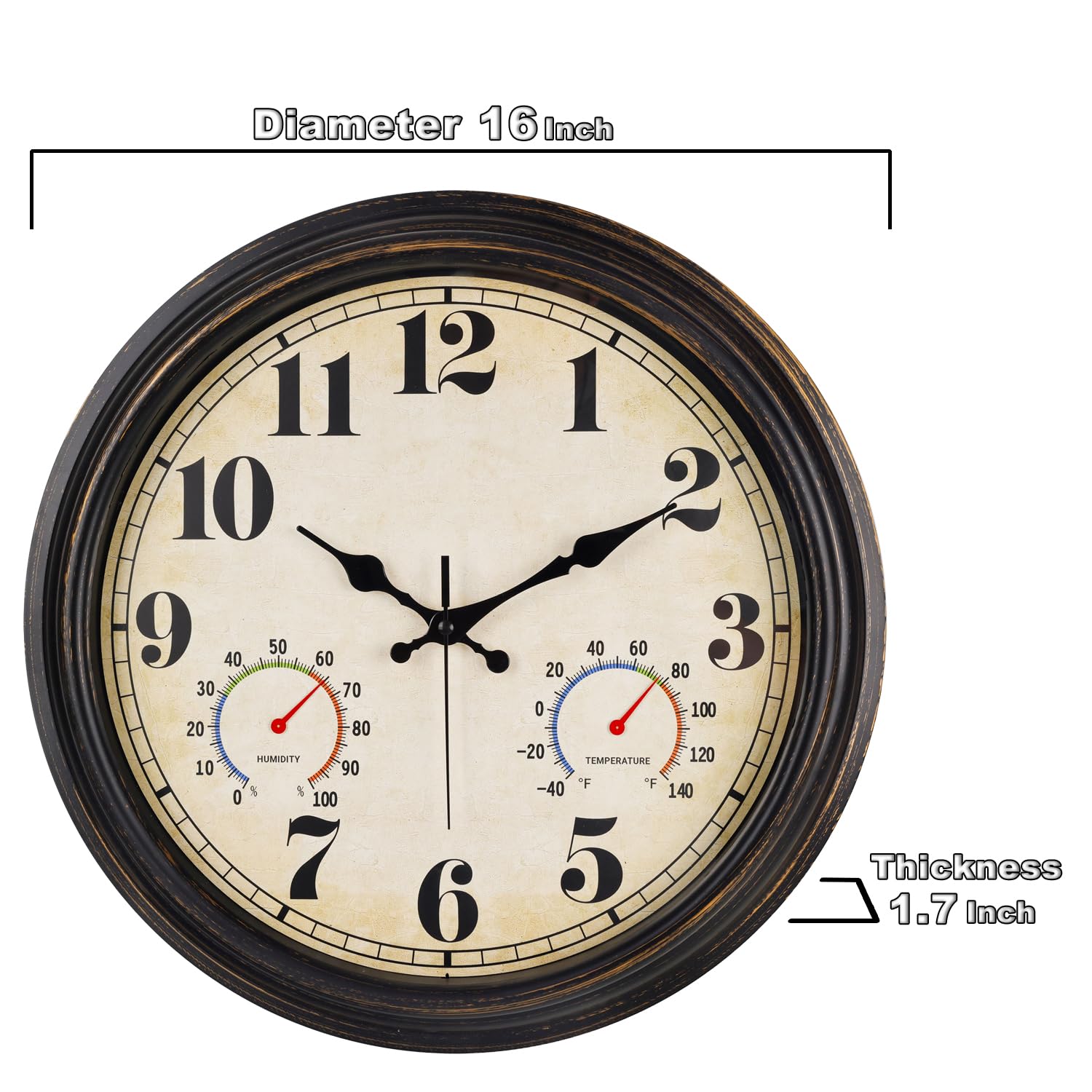 zyzamay vintage style clock blends with garden or porch decor
