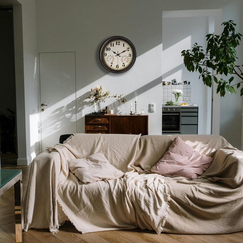 zyzamay outdoor clock blackgold frame adds elegant decor