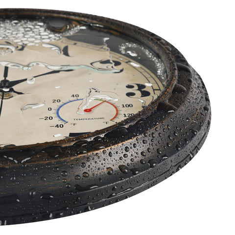 zyzamay outdoor clock with hygrometer monitors humidity levels