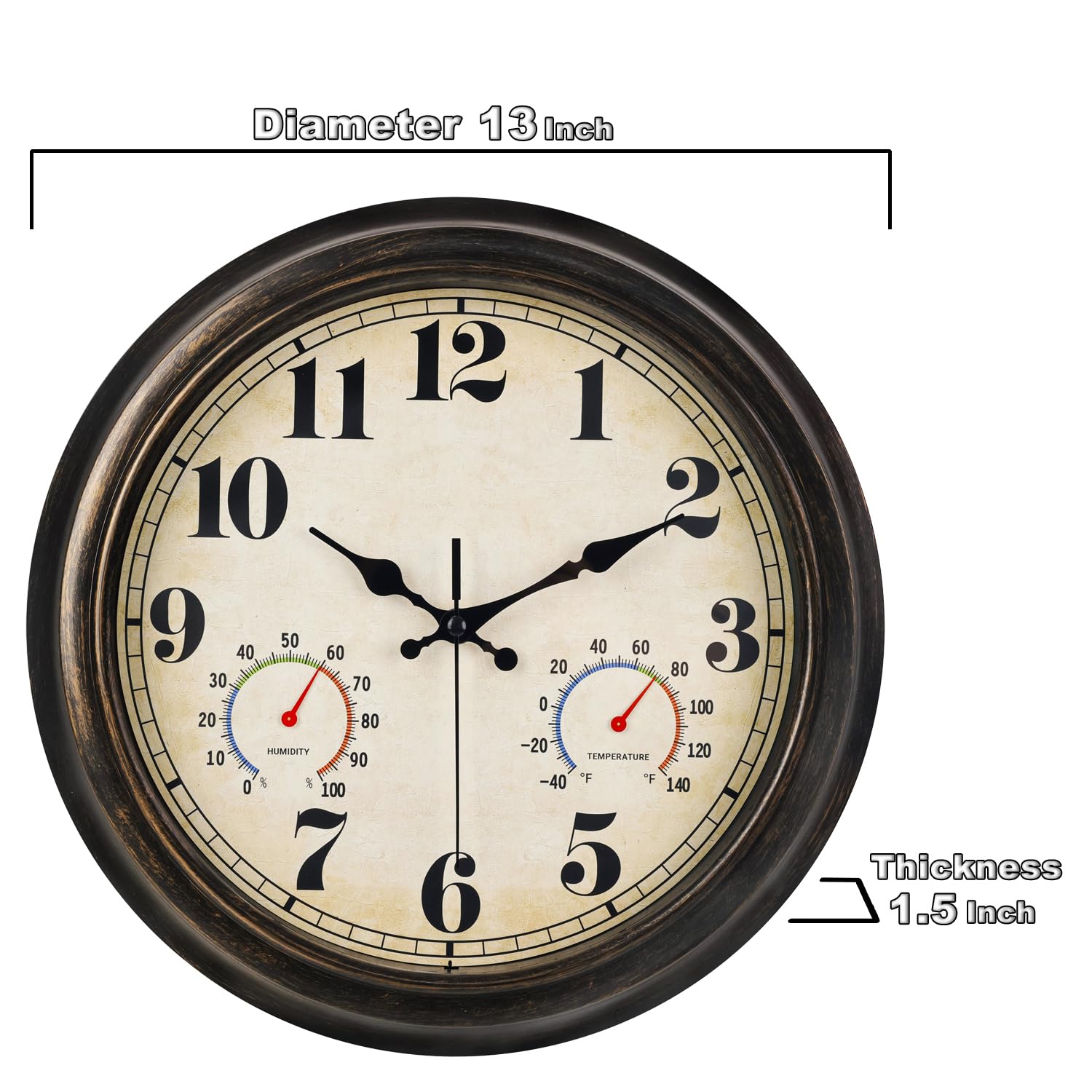 zyzamay outdoor clock ideal for porch, garden, and poolside settings