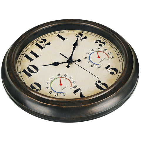 zyzamay outdoor clock features waterproof design for damp spaces