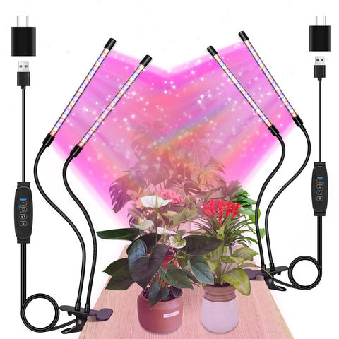 zyzykeji LED grow lights two heads provide balanced coverage for compact indoor gardens