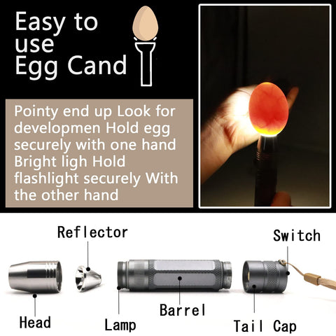 ZZBUY egg candler light offers five adjustable modes for flexible lighting.
