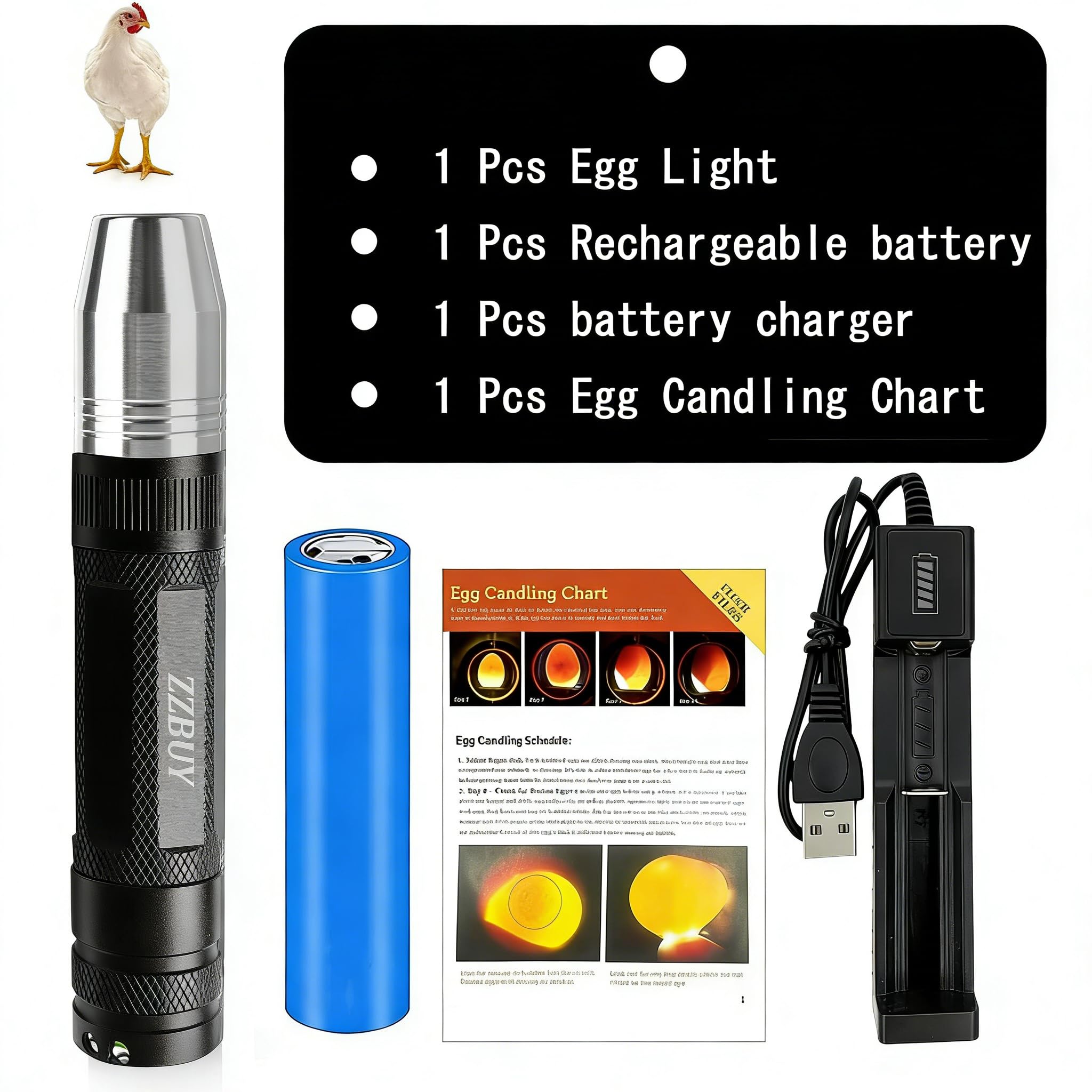 ZZBUY upgraded USB charger keeps the light ready anywhere.