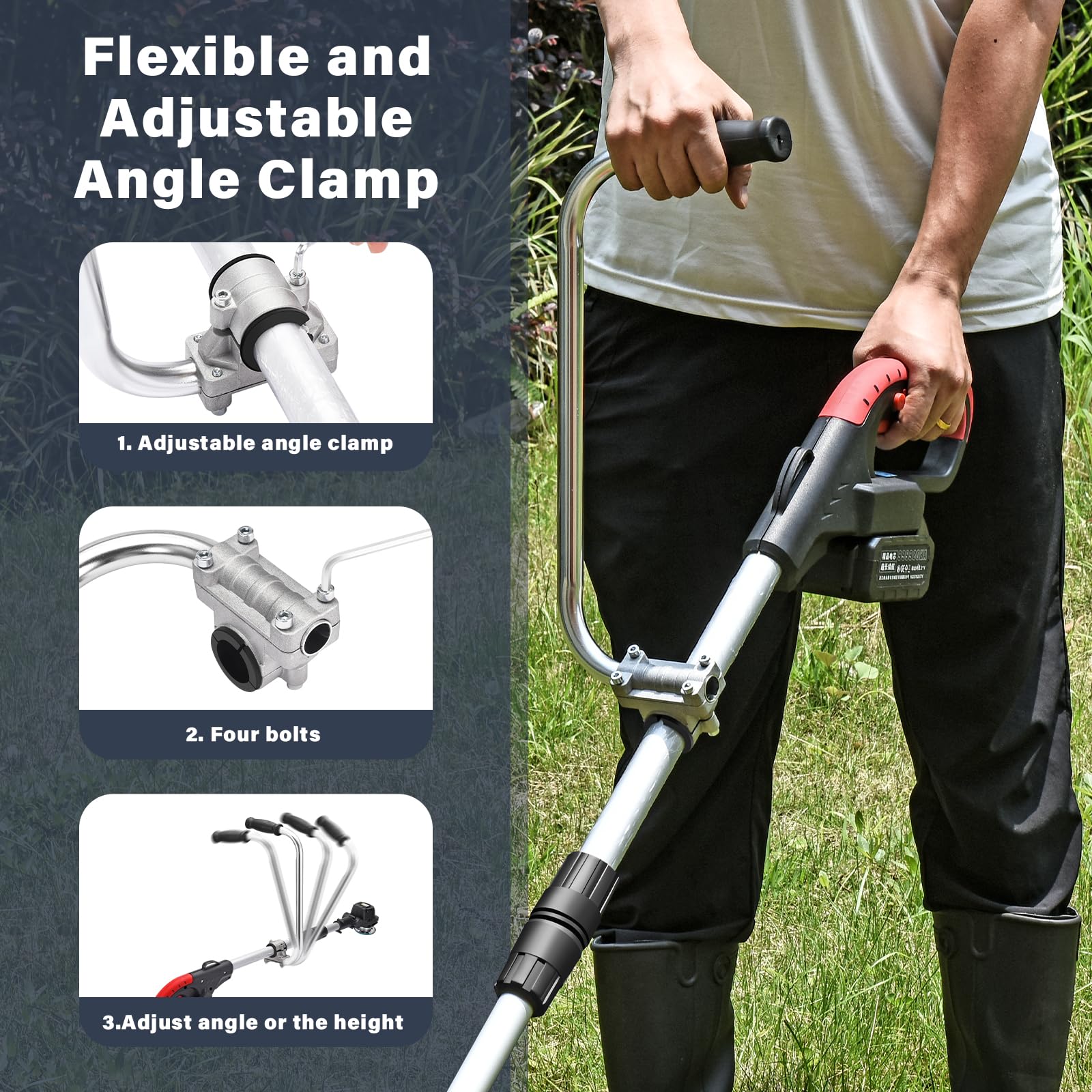 ZZM ergonomic grip angle adjustment helps find a comfortable position