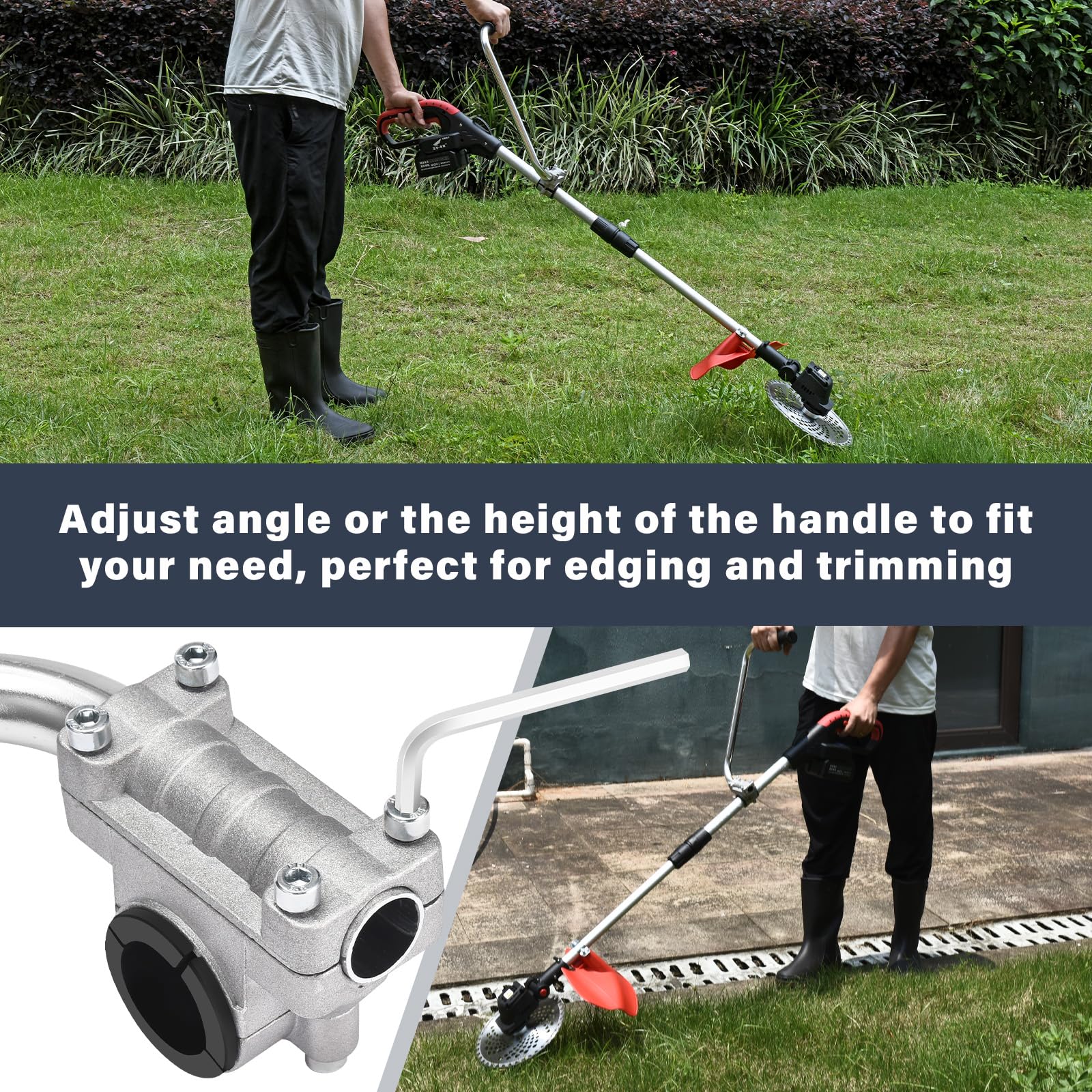 ZZM lightweight aluminum grip keeps the tool easy to handle