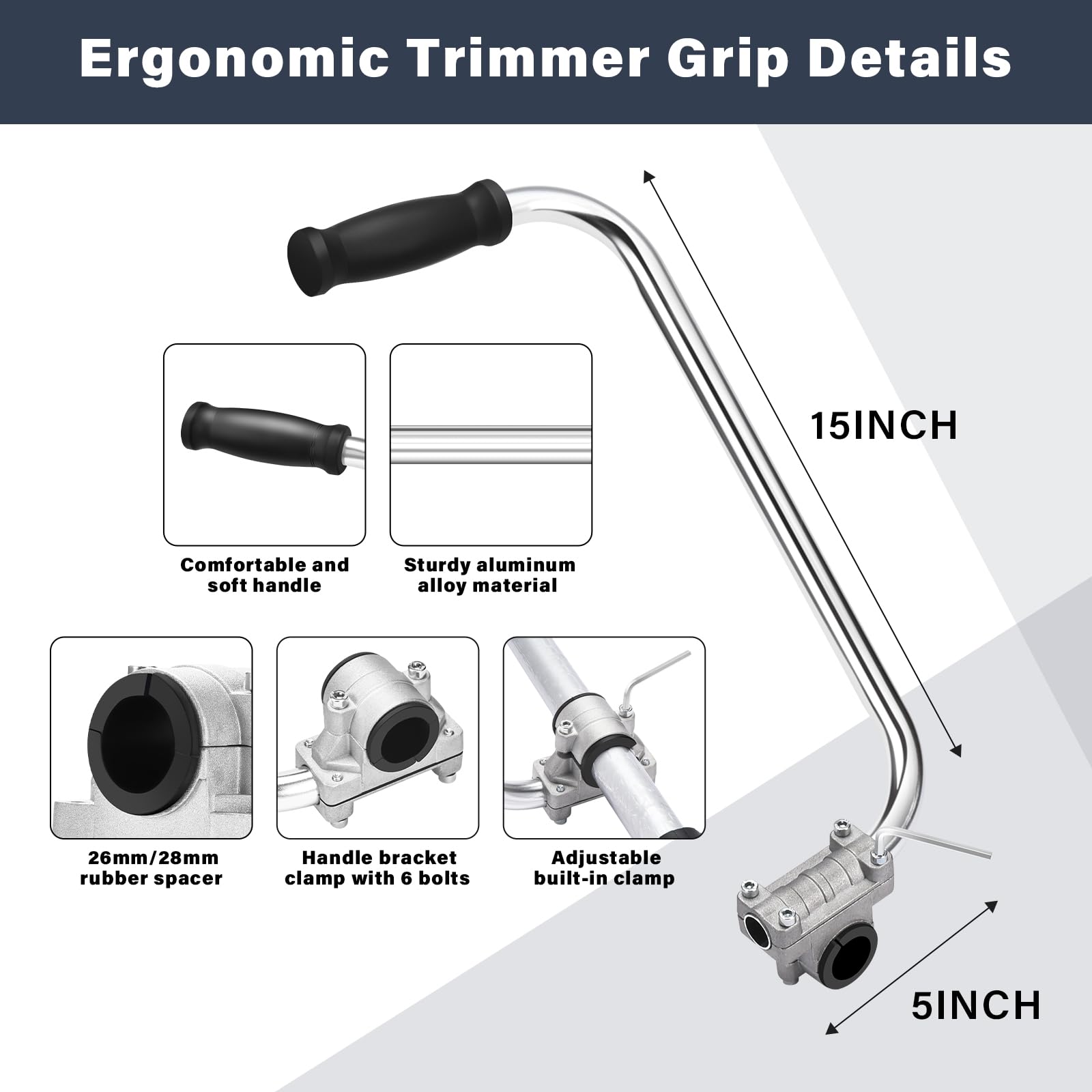ZZM shoulder harness strap provides balanced weight for longer trimming sessions