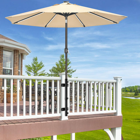 Compact, tidy solution for balconies and small decks to maximize space.