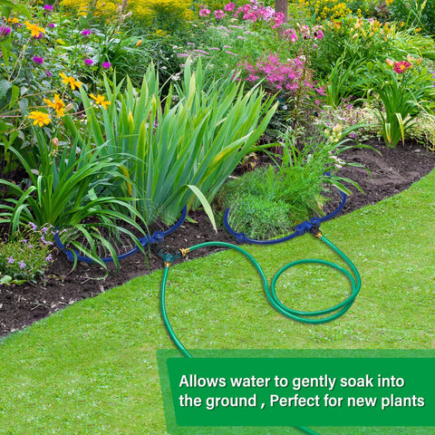 ZZM tree watering ring installed on a trunk showing simple setup and quick watering.