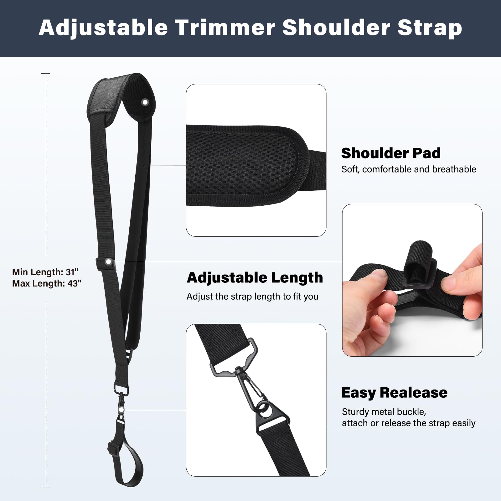 ZZM trimmer handle extension bracket enables easy reach and edging