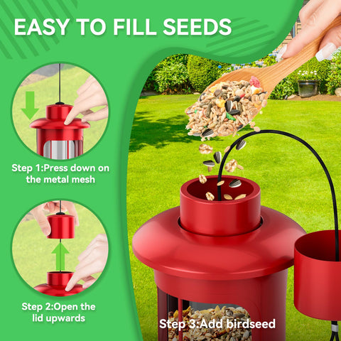ZZOOEE Squirrel-Proof Feeder's all-metal build resists weather and chewing.