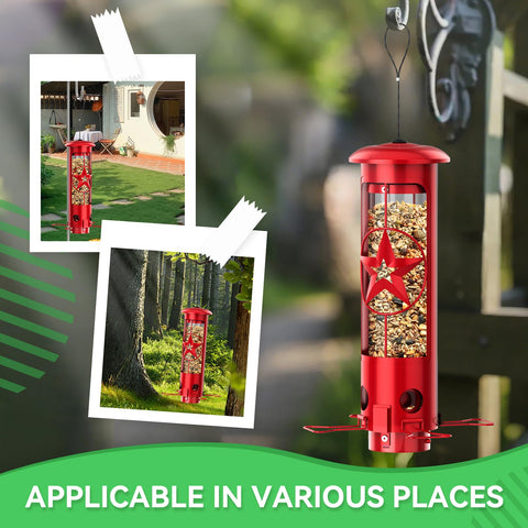 ZZOOEE Squirrel-Proof Feeder removable base simplifies cleaning.