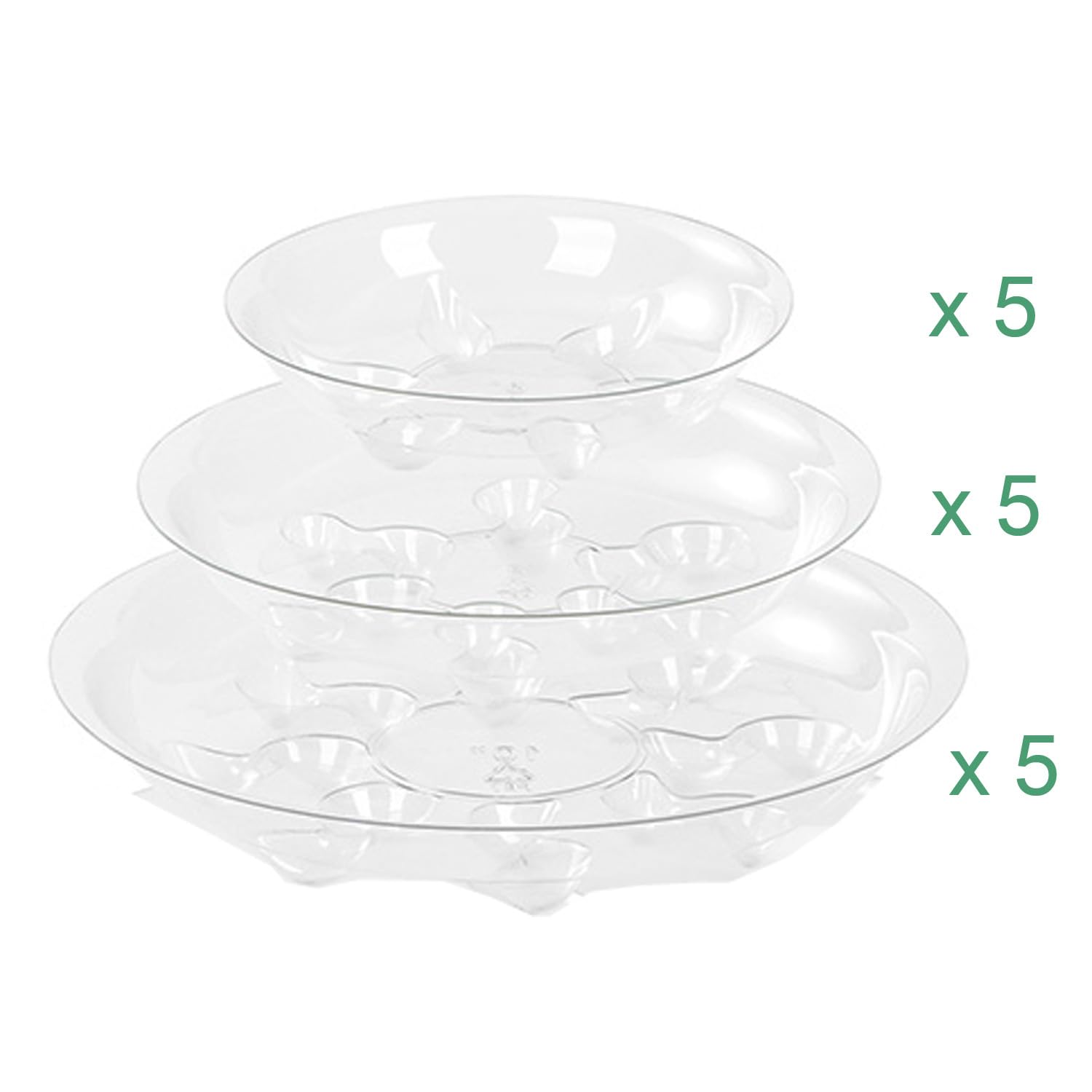 ZZPYXIA clear 10-inch plant saucer fits large pots.