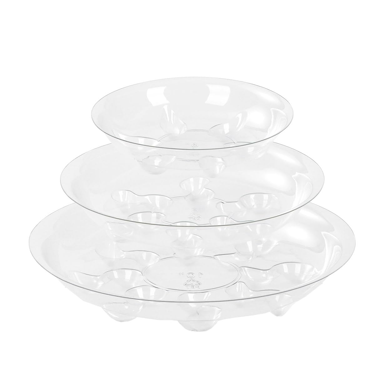 ZZPYXIA clear 6-inch plant saucer with drainage protects surfaces.
