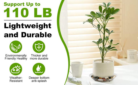 ZZPYXIA clear tray protects floors while catching drips and spills.